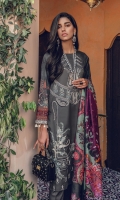 Embroidered Shirt Front Digital Printed Back and Sleeves Digital Printed Silk Dupatta Embroidered Lace Dyed Cambric Trouser