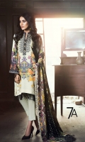 Shirt   2.5 mtrs (Digital Printed) Sleeves 1 Pair (Digital Printed) Pashmina Shawl 2.5 mtrs (Printed) Trouser 2.5 mtrs (Dyed)