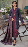 Embroidered Karandi Front Panels x 2 Embroidered Karandi Sleeves Dyed Karandi Back Dyed Karandi Trouser Multi Colored Woven Shawl Embroidered Hem Lace