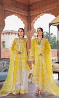 Embroidered front Embroidered daman patch Embroidered daman patti Digital printed back Digital printed sleeves Dyed trouser Embroidered Net dupatta