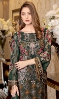 3pc embroidered chiffon suit