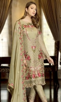 3pc embroidered chiffon suit