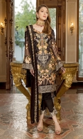 3pc embroidered chiffon suit