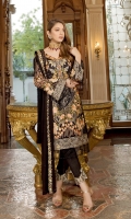 3pc embroidered chiffon suit