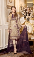 3pc embroidered chiffon suit