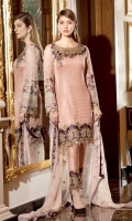 3pc embroidered chiffon suit