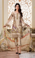 Three pcs embroidered chiffon suit