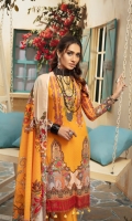 Digital Printed Lawn Shirt With Embroidered Neck Digital Printed Lawn Dupatta Dyed Cambric Trouser