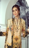 Digital Printed Lawn Shirt With Embroidered Neck Digital Printed Lawn Dupatta Dyed Cambric Trouser