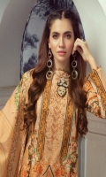Digital Printed Lawn Shirt With Embroidered Neck Digital Printed Lawn Dupatta Dyed Cambric Trouser