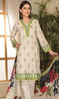 embroidered lawn unstitched three piece suit