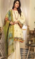 embroidered lawn unstitched three piece suit