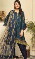 embroidered lawn unstitched three piece suit