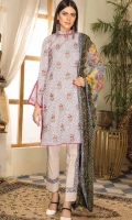 embroidered lawn unstitched three piece suit