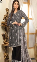 embroidered lawn unstitched three piece suit