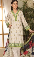 embroidered lawn unstitched three piece suit