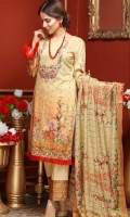 Embroidered Missouri Lawn Shirt Fancy Dupatta Dyed Trouser
