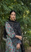 • Digital Embroidered Cambric Shirt, • Digital Silk & Embroidered Chiffon Dupattas, • And Trousers.