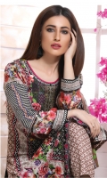 Three Piece Printed Lawn Suit