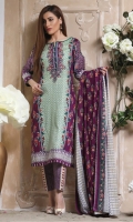 Three Piece Printed Lawn Suit