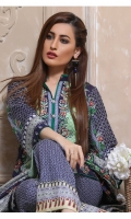 Three Piece Printed Lawn Suit