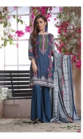 Three Piece Printed Lawn Suit