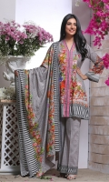 Three Piece Printed Lawn Suit