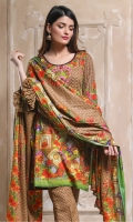 Three Piece Printed Lawn Suit