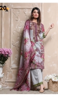 Three Piece Printed Lawn Suit