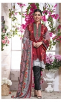 Three Piece Printed Lawn Suit