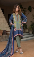 Three Piece Printed Lawn Suit