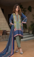 Three Piece Printed Lawn Suit