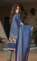 Three Piece Printed Lawn Suit