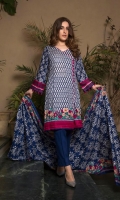 Three Piece Printed Lawn Suit