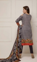 Three Piece Printed Lawn Suit