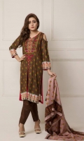 Three Piece Printed Lawn Suit