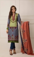 Three Piece Printed Lawn Suit