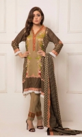 Three Piece Printed Lawn Suit