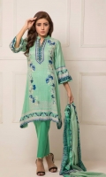 Three Piece Printed Lawn Suit