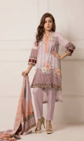 Three Piece Printed Lawn Suit