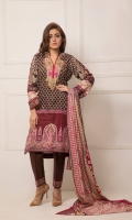 Three Piece Printed Lawn Suit