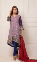 Three Piece Printed Lawn Suit