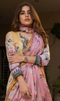 Three Piece Printed Lawn Suit