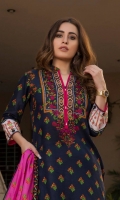 Three Piece Printed Lawn Suit