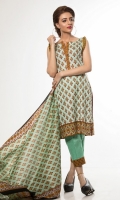 3 Meters Printed Lawn Shirt  2.5 Meters Lawn Dupatta  2.5 Meters Trouser