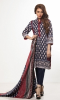 3 Meters Printed Lawn Shirt  2.5 Meters Lawn Dupatta  2.5 Meters Trouser