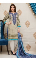 3 Meters Printed Lawn Shirt  2.5 Meters Lawn Dupatta  2.5 Meters Trouser