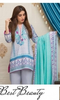 3 Meters Printed Lawn Shirt  2.5 Meters Lawn Dupatta  2.5 Meters Trouser