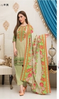 3 Meters Printed Lawn Shirt  2.5 Meters Lawn Dupatta  2.5 Meters Trouser