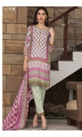 3 Meters Printed Lawn Shirt  2.5 Meters Lawn Dupatta  2.5 Meters Trouser